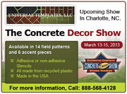 The 2013 Concrete Decor show in Charlotte,  NC